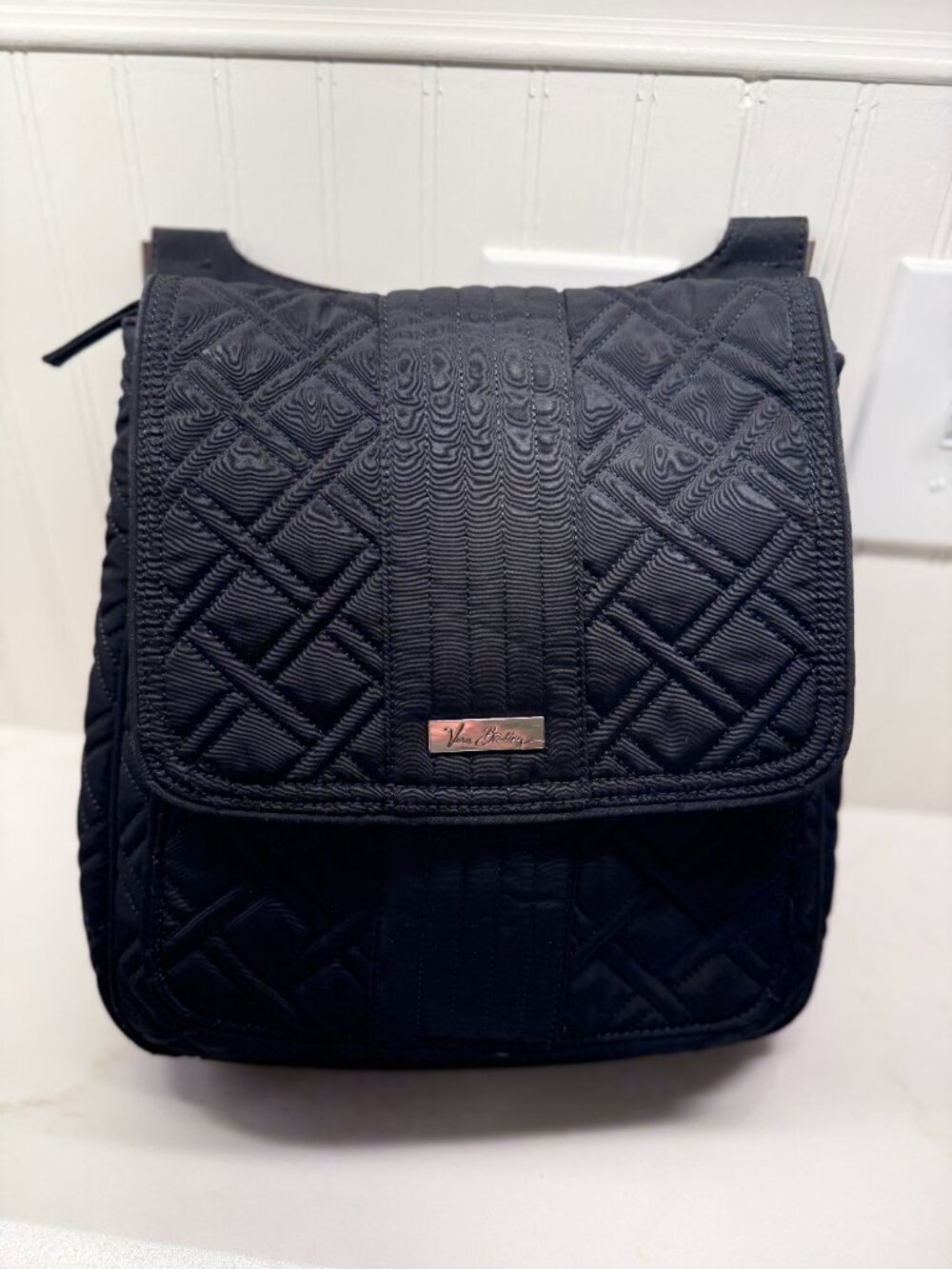 Vera Bradley Quilted Microfiber Crossbody Messenger Bag